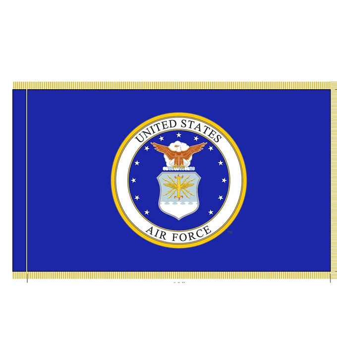 US AIR FORCE 3X5' NYLON INDOOR FLAG - FRINGE