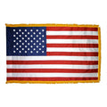 USA 4.33X5.5' NYLON INDOOR FLAG - FRINGE - G SPEC