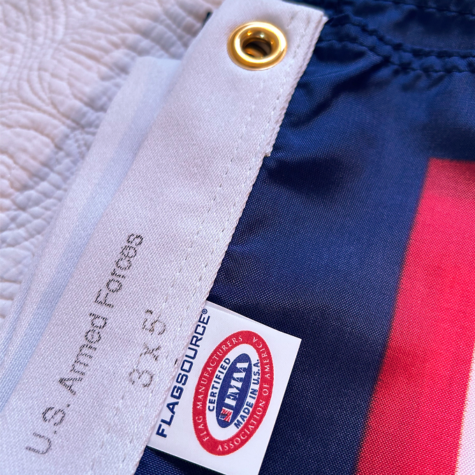 US ARMED FORCES 3X5' NYLON OUTDOOR FLAG