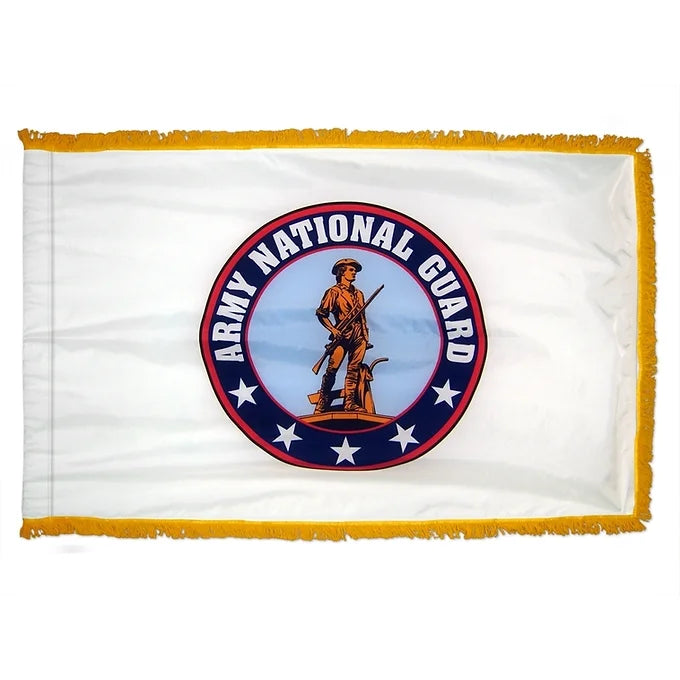 ARMY NATIONAL GUARD 3X5' NYLON INDOOR FLAG - FRINGE