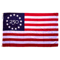 BETSY ROSS AMERICA 250 PRINTED 3X5' NYLON OUTDOOR FLAG