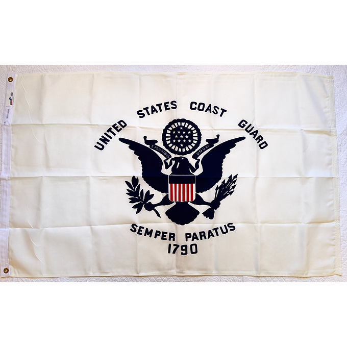 US COAST GUARD 3X5' POLYESTER OUTDOOR FLAG