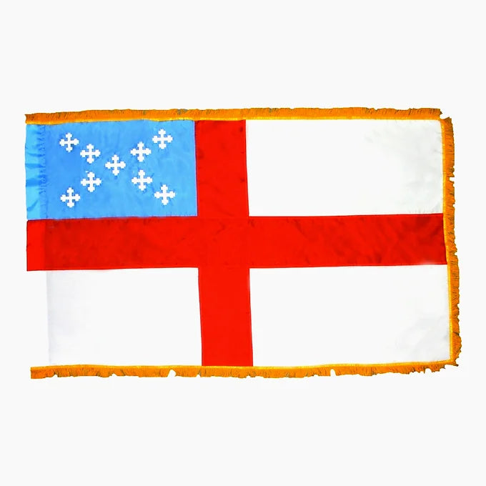 EPISCOPAL 4X6' NYLON INDOOR FLAG - FRINGE