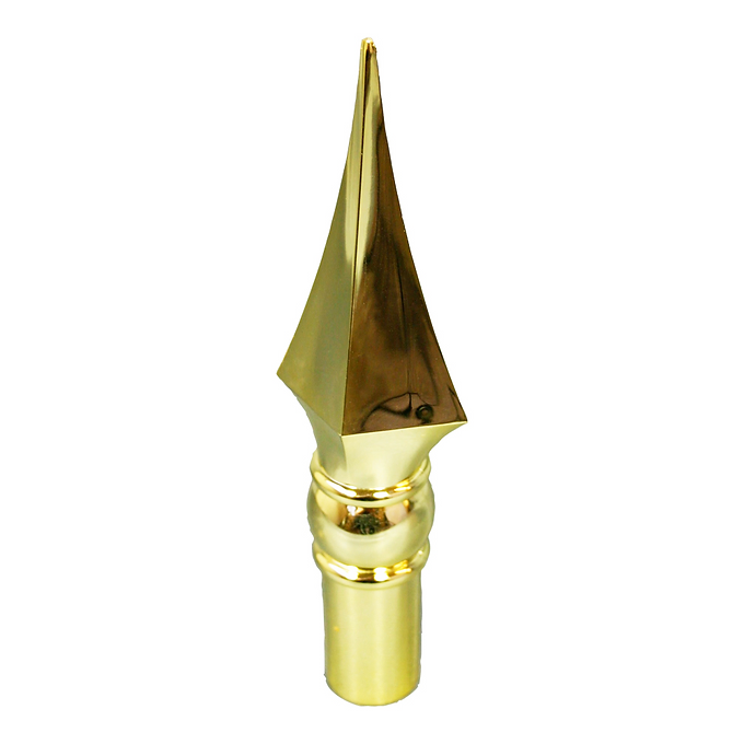 SPEAR GOLD PLASTIC FANCY 8" INDOOR PARADE ORNAMENT