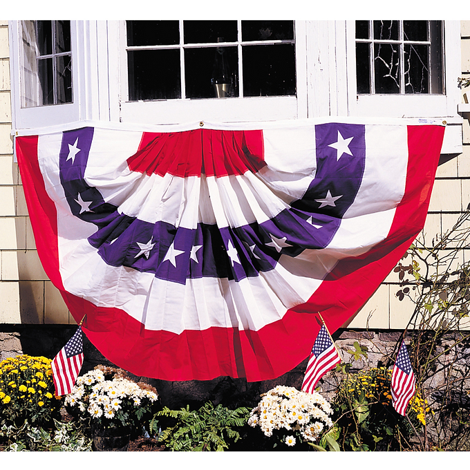 FAN STARS AND STRIPES 1.5' X 3' POLYCOTTON