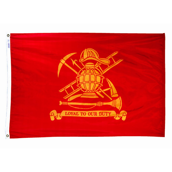 FIREFIGHTERS 3X5' NYLON OUTDOOR FLAG