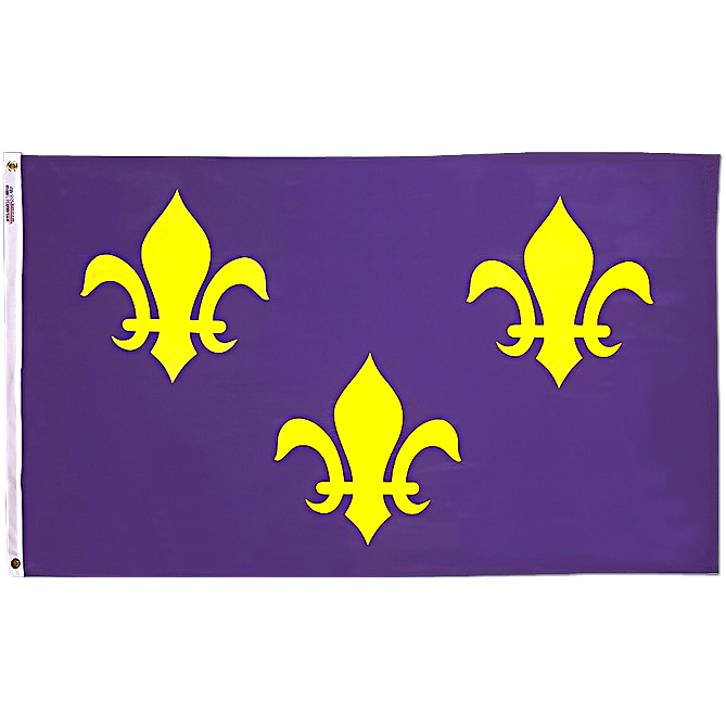 FRENCH FLEUR DE LIS 3X5' NYLON OUTDOOR FLAG