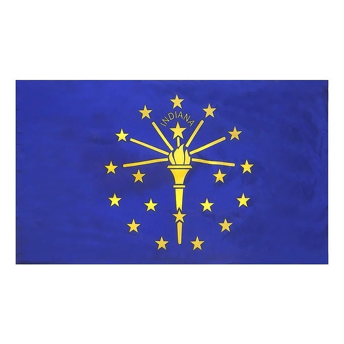 INDIANA 4X6' NYLON INDOOR FLAG - PLAIN