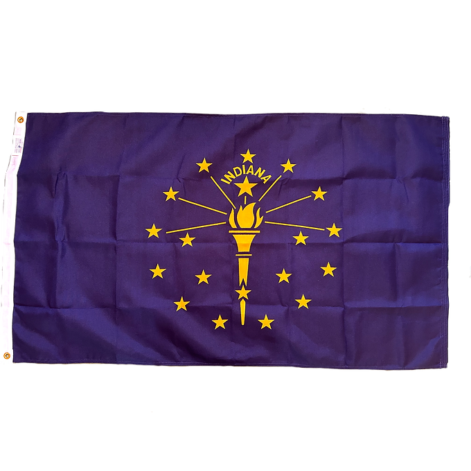 INDIANA 5X8' POLYESTER OUTDOOR FLAG