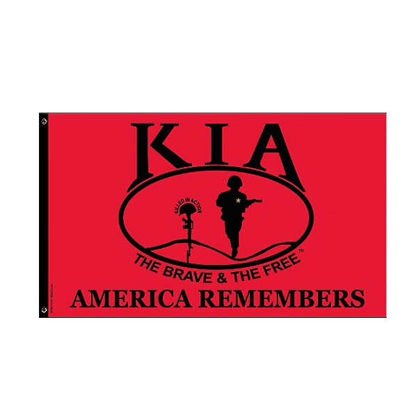 KILLED IN ACTION 3X5' NYLON OUTDOOR FLAG