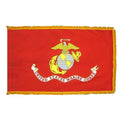 US MARINE CORPS 3X5' NYLON INDOOR FLAG - FRINGE