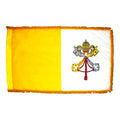 PAPAL 3X5' NYLON INDOOR FLAG - FRINGE