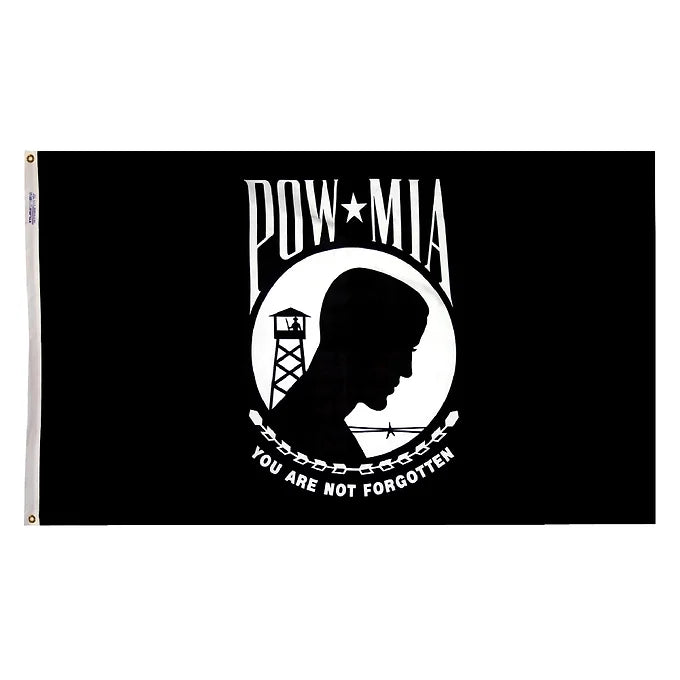 POW/MIA 4X6" STICK FLAGS - BOX OF 12