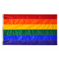 RAINBOW 2X3' NYLON OUTDOOR FLAG