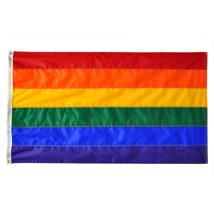 RAINBOW 5X8' NYLON OUTDOOR FLAG