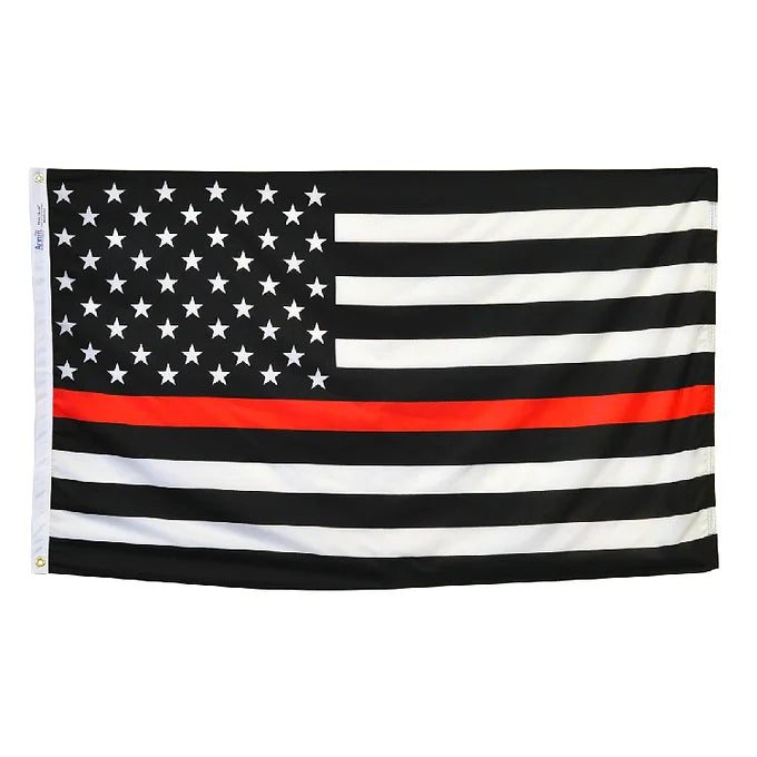 THIN RED LINE USA 3X5' NYLON OUTDOOR FLAG