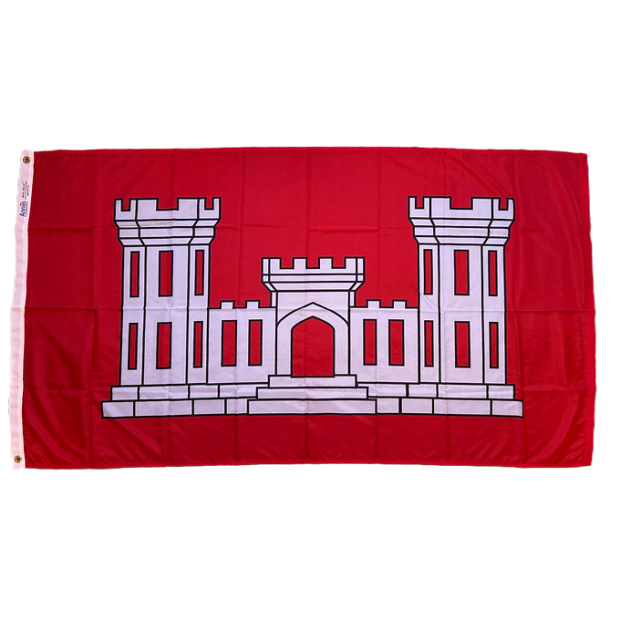 USACE 12X18" NYLON OUTDOOR FLAG