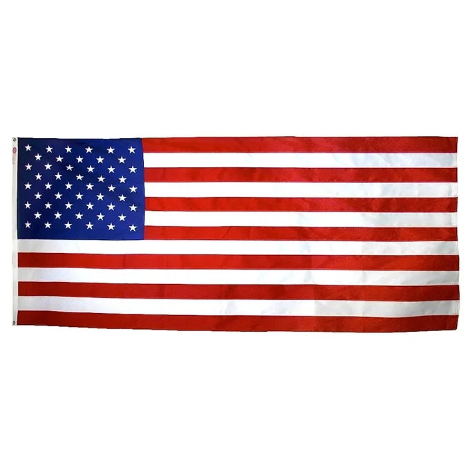 USA 5X9.5' NYLON OUTDOOR FLAG - CASKET/BURIAL - G SPEC