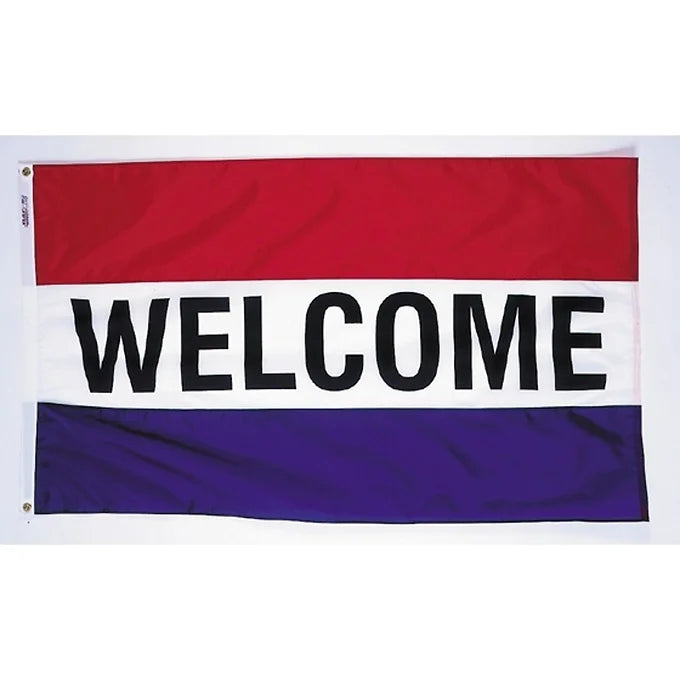 WELCOME 3X5' NYLON OUTDOOR FLAG