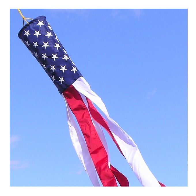 WINDSOCK USA 6" X 4' NYLON